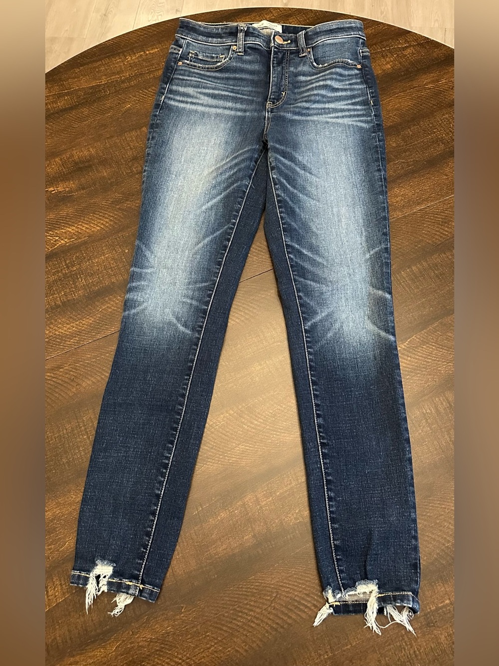 BKE Parker Womens 28x29 High Rise Skinny Jeans Dark Wash Denim